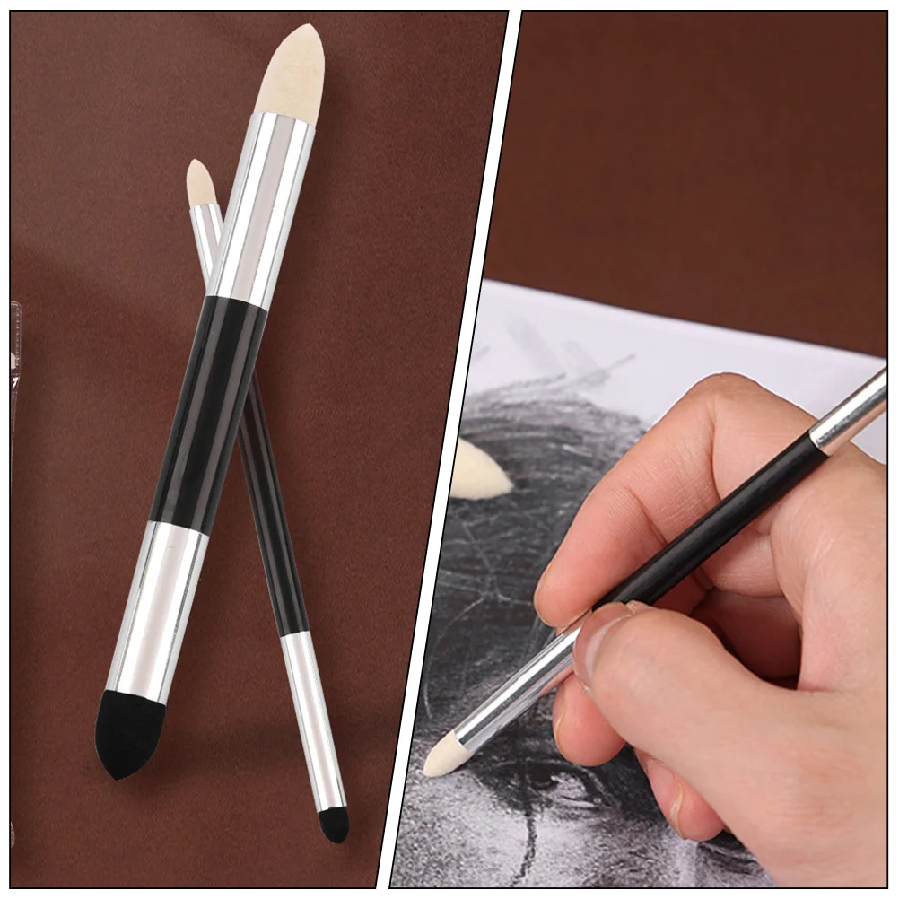 2 Pcs Sketch Erase Pen Paint Sponge Smudge Tool Sponges Painting Tools Double Head