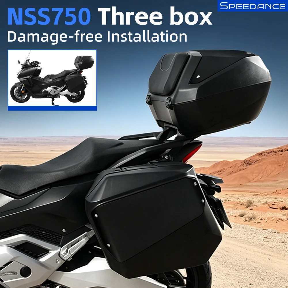Spd Portaequipajes para Motocicleta, Juego Completo de Maletas Impermeables, Caja de Almacenamiento Colgante, Maletero para NSS750, Kit de Maletas Laterales