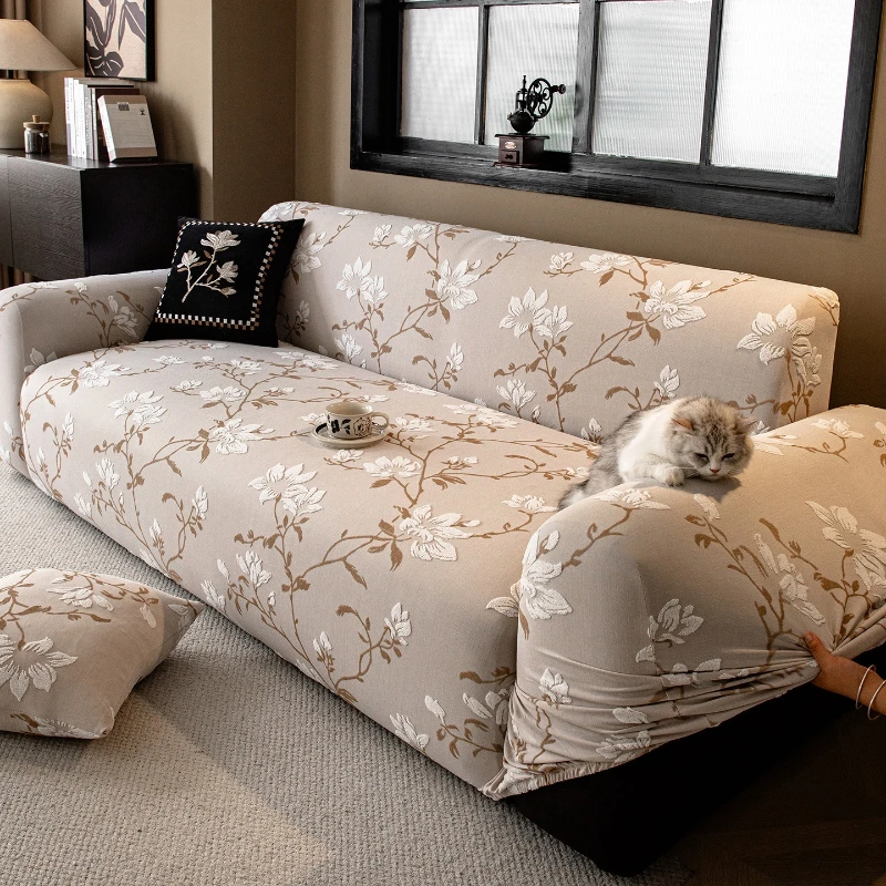 Chenier European light luxury sofa cover, high-end anti-cat scratch sofa cover, all-inclusive universal cover for all seasons