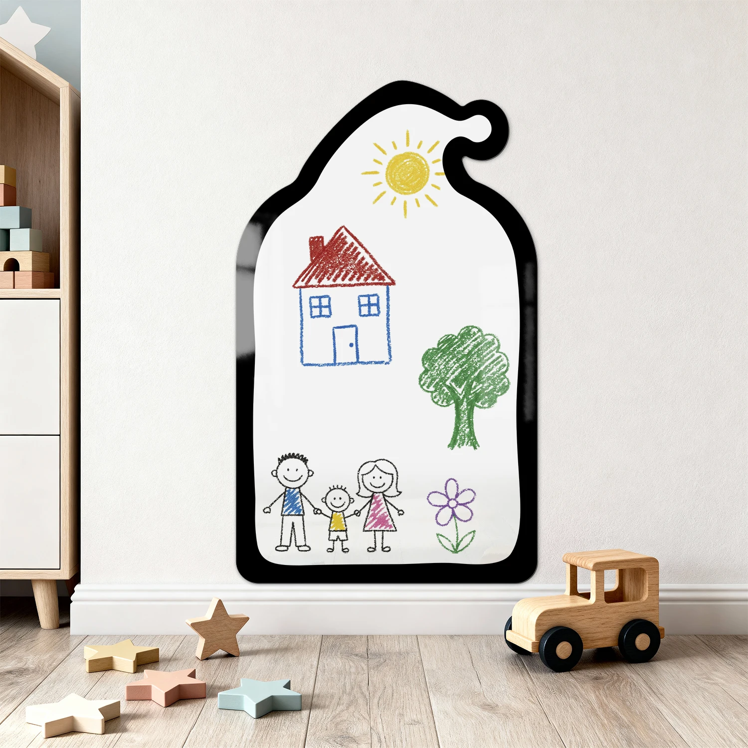 

Self adhesive magnetic whiteboard sticker - wall peeling adhesive dry wiping board, reusable home whiteboard