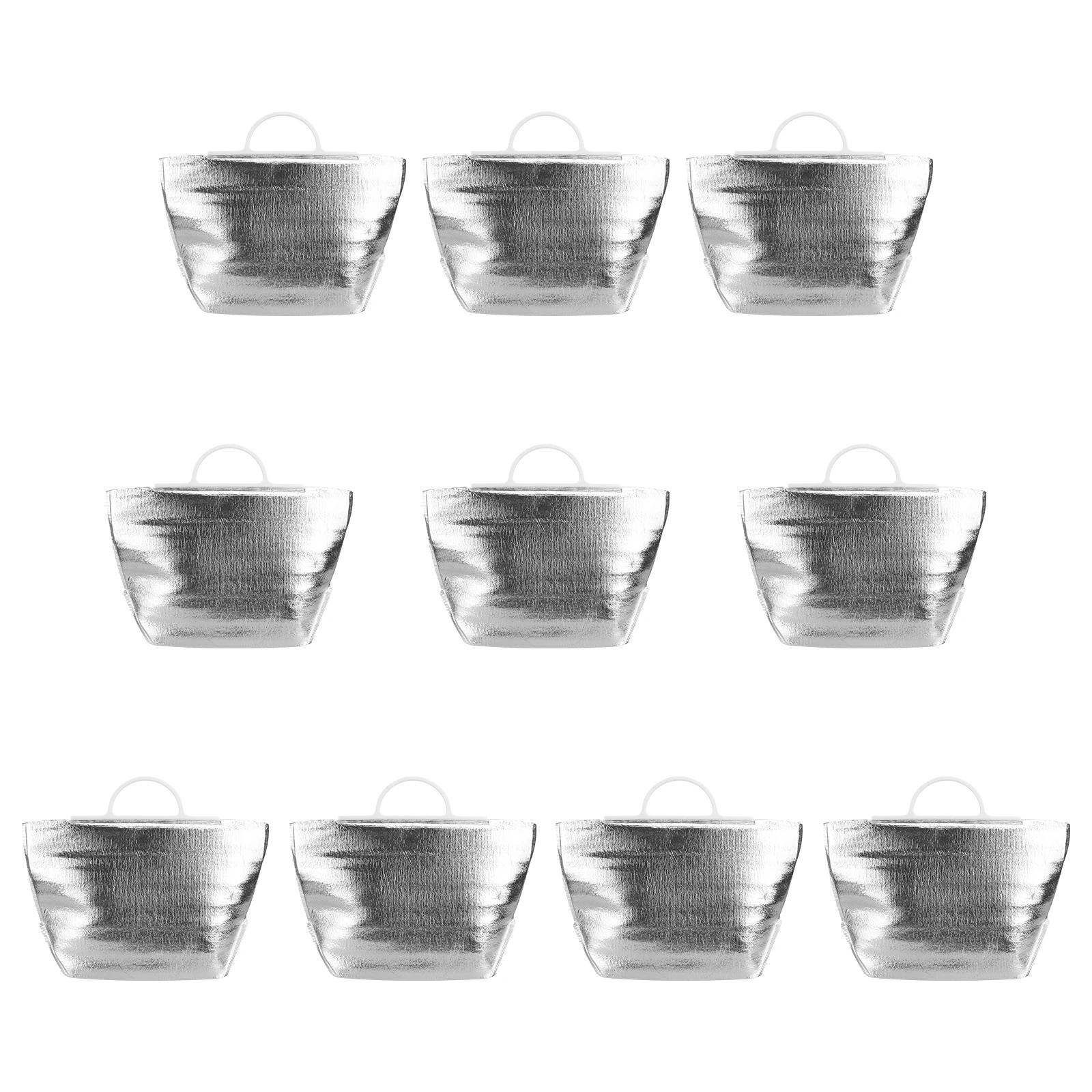 

10PCS Insulated Tote Bag Lightweight Heat Preservation Lunch Pouch Food Storage Thermal Bag Travel Snack Home Restaurant
