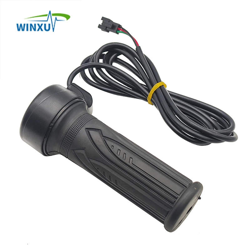 Electric Bicycle Twist Throttle Hall Sensor Universal Handlebar Accelerator 3 pin speed regulator 1.5m for Scooter Ebike E-bike