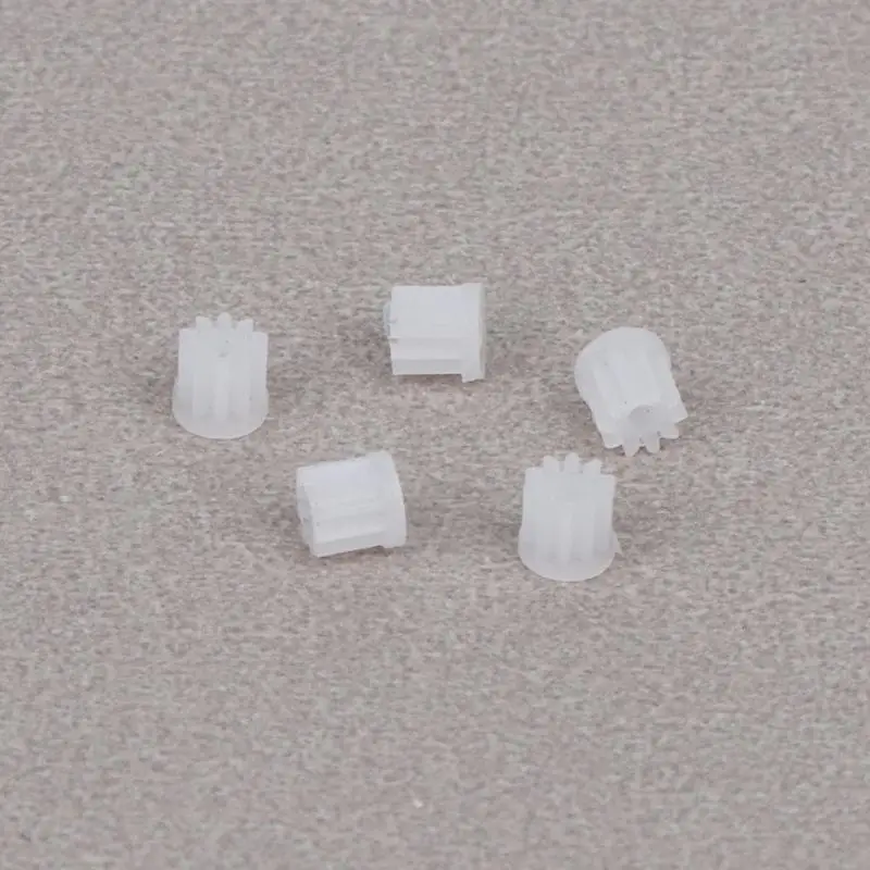 High Quality M0.2 10 Teeth Plastic Pinion Gear Perfect for 0.8mm Motor Shaft in RC Toys