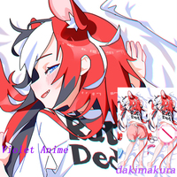Dakimakura Anime  hakos baelz Double-sided Print Life-size Body Pillow Cover Bedding Gifts