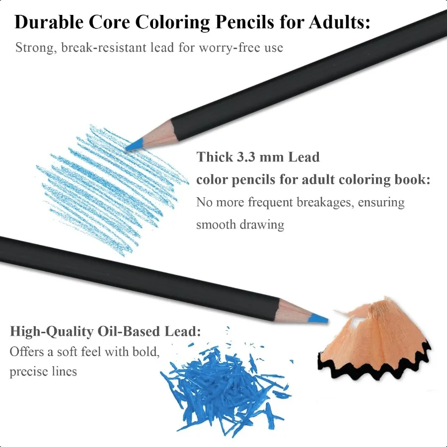 أقلام رصاص ملونة لكتب التلوين للكبار 72 مجموعة أقلام رصاص ملونة أقلام تلوين أساسية ناعمة للكبار أقلام تلوين كتاب f