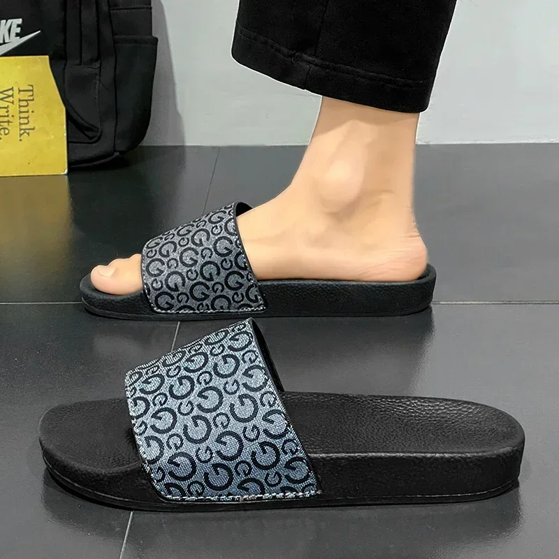 

2024 Soft New Bathroom EVA Men's Comfortable Slippers Summer Indoor Home Fashion Trend Slippers Non-slip Soft Sole Slippers