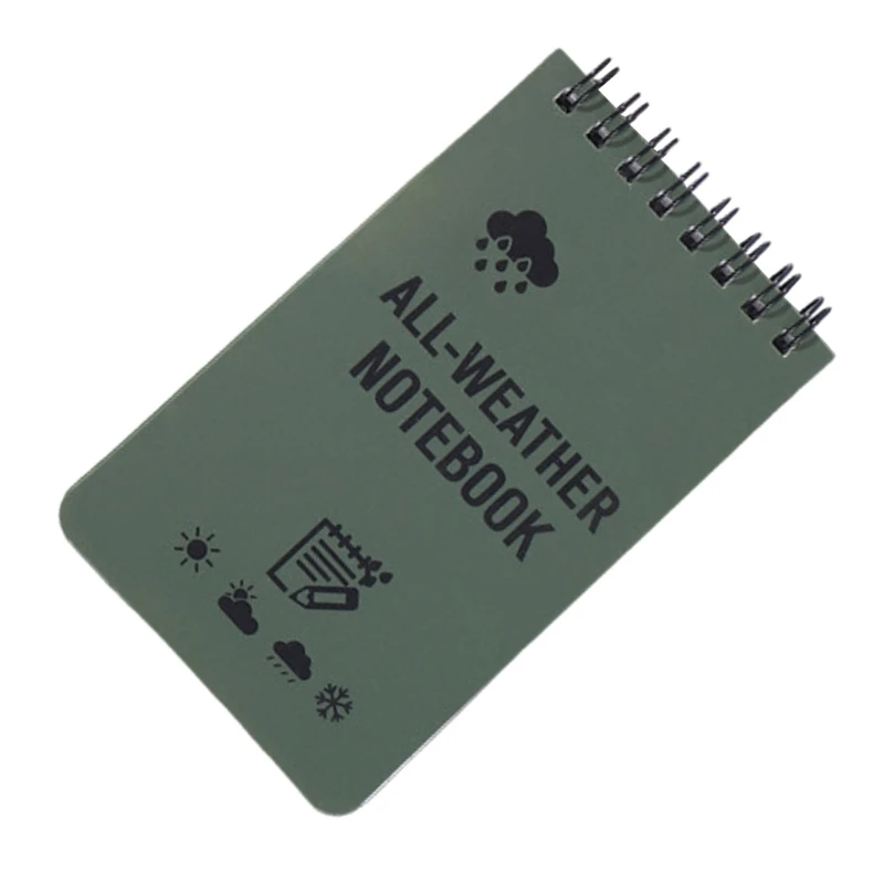 Waterproof Pocket Notebook All Weather Spirals Notepad Write in the Rain Notepad