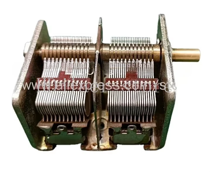 

Cb-2-365 Air Medium Dual Variable Capacitor Mineral Radio Electronic DIY