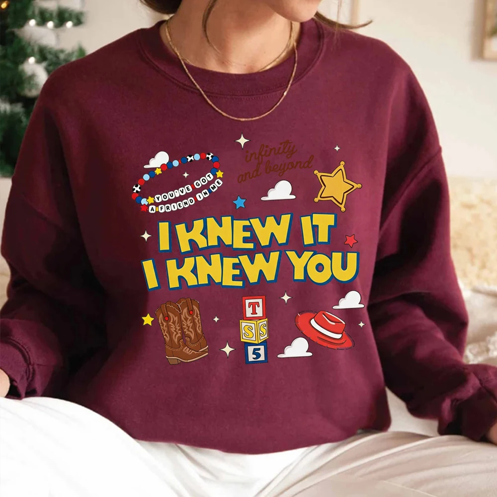 I Knew It I Knew You Sweatshirt TS und TS 5 Freunde-Shirt Woody Infinity and Beyond Pullover Familien-Urlaub Partnerlook Sweatshirts – Detail 7