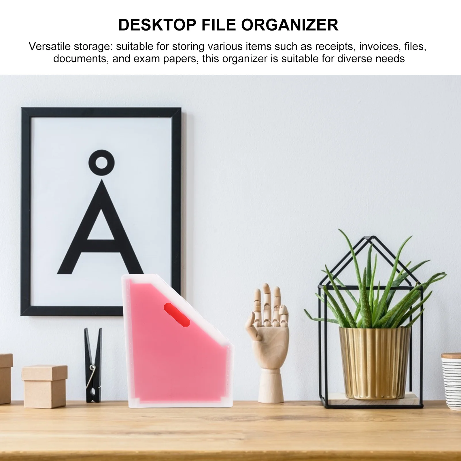 대용량 수직 아코디언 파일 정리함 확장형 플라스틱 폴더 사무실 가정 학교 다층 문서용