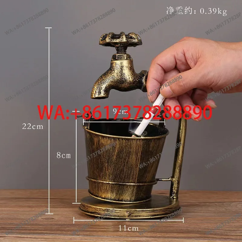 Living room home bar decoration ornament retro creative personality cement ashtray Nordic fashion trend European style