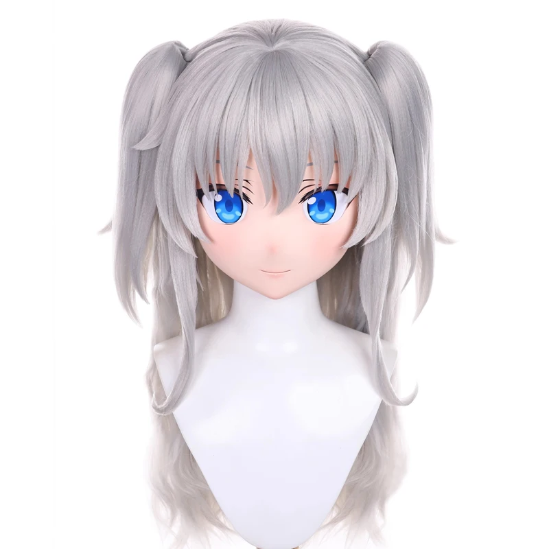 

Full headband lockHandmade Customize Doll Cartoon Character Kig Cosplay Kigurumi Mask Resin Japanese Anime Kigurumi Masks