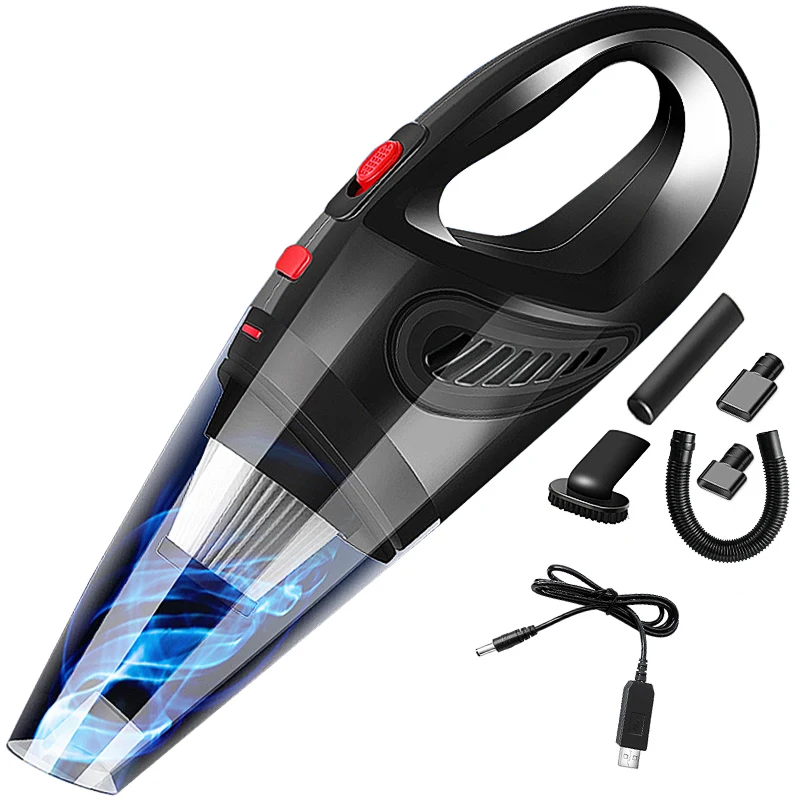 Cordless Handheld Vacuum Small Car Vacuum Cleaner Portable Wireless Hand Vacuum for Car Home Office Pet Hair Wet & Dry Cleaning