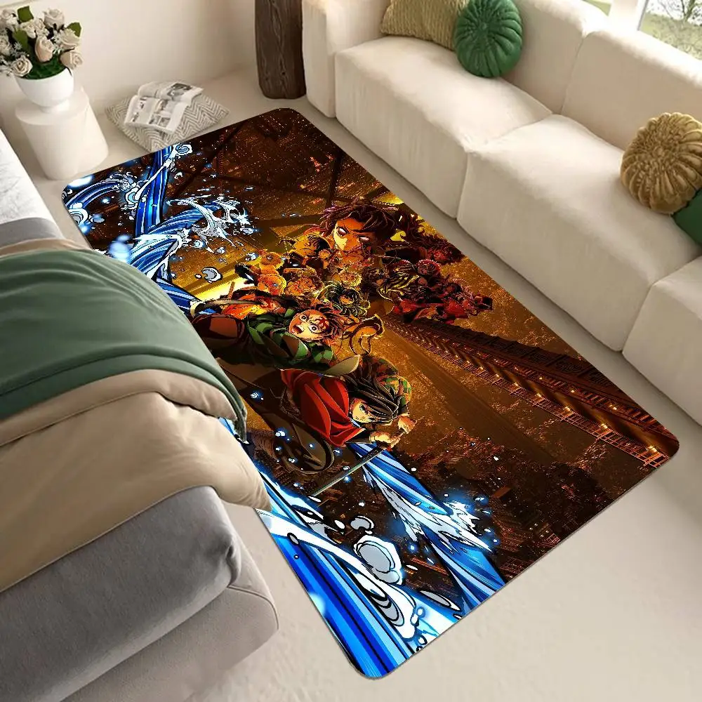 Anime A-Anime D-Demon S-Slayer Kitchen Mat Nordic Style Bedroom Living Room Doormat Home Balcony Anti-Slip Welcome Rug