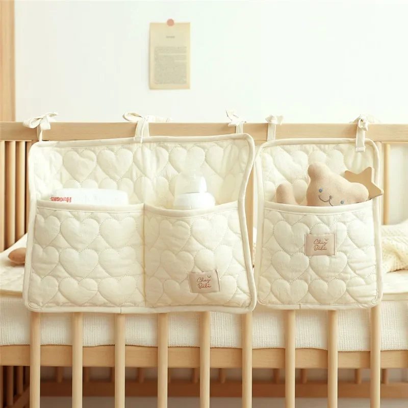 2024 Crib Storage Hanging Bag Convenient Cart Bag Bottle Diaper Baby Toy Storage Bag دراجة هوائية بناتية قابلة للطوي