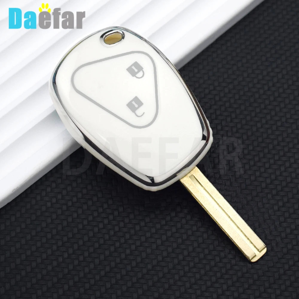 For Renault/Kangoo/ Dacia/Scenic/Megane/Sandero/Captur/Twingo/Modus 2 Buttons TPU Remote Key Case Key Protector Shell