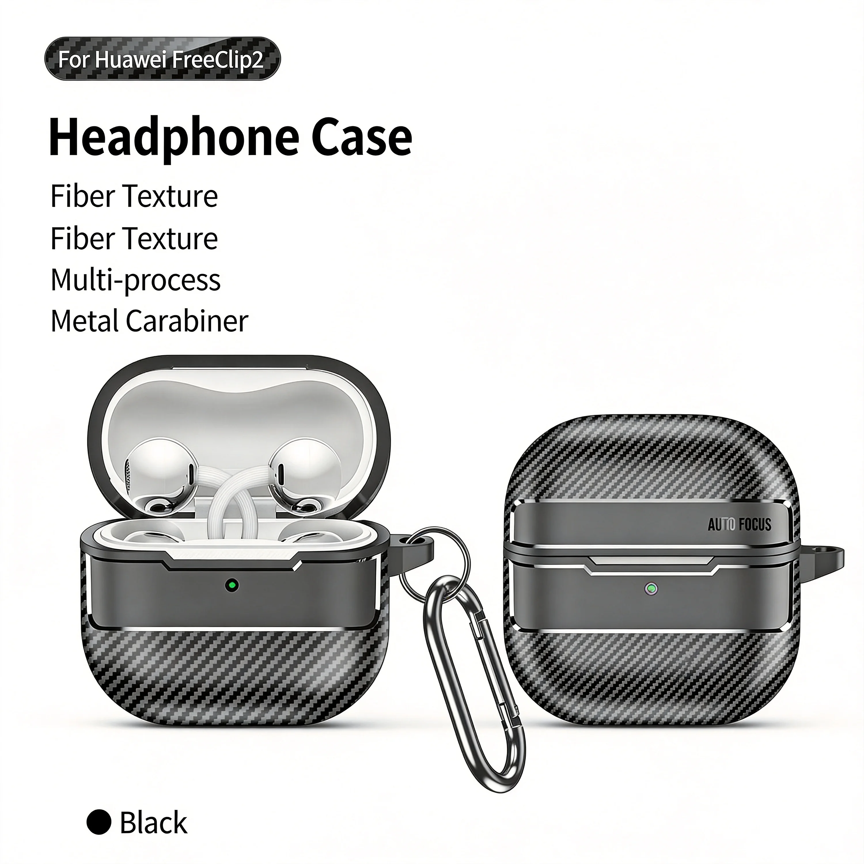 Étui en TPU antichoc de haute qualité pour écouteurs Huawei FreeClip 2, housse de protection complète pour FreeClip2 avec crochet