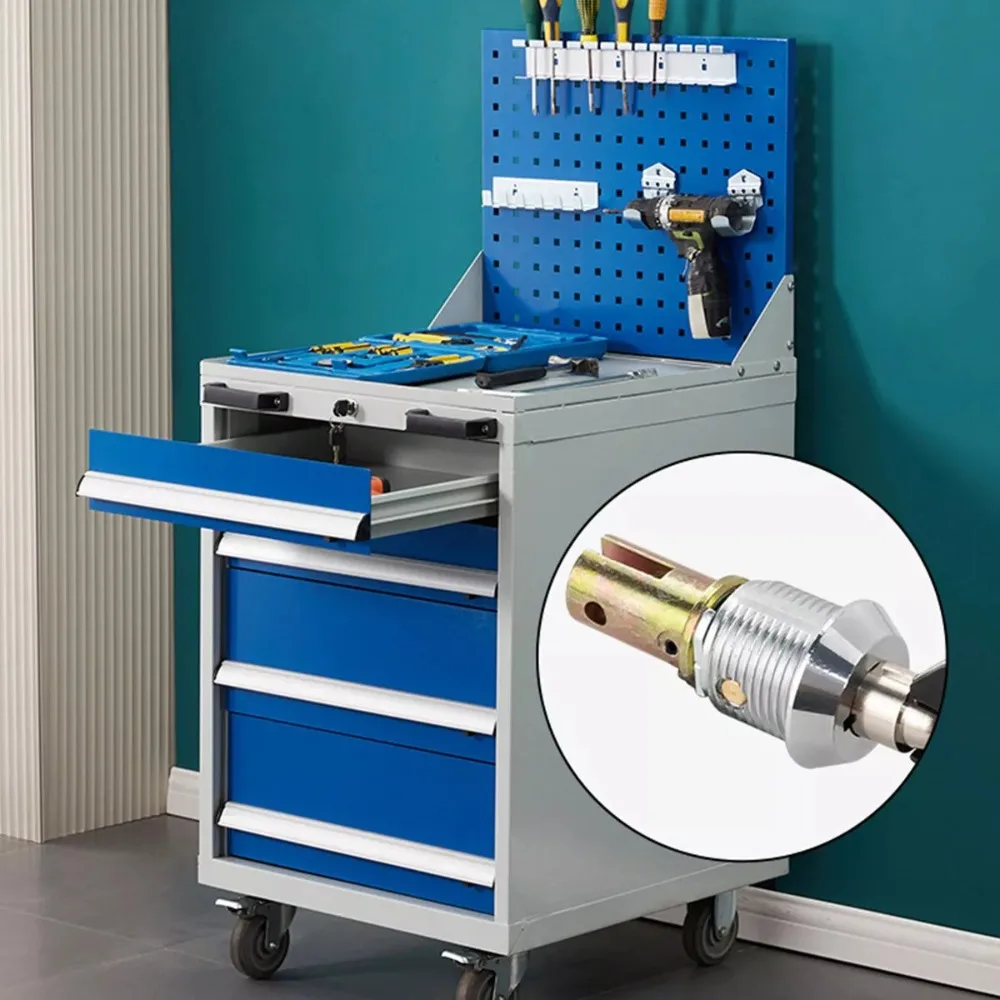 جديد المحمولة سبيكة الأدوات قفل قفل للدرج 180 ° دوران فتح قفل خزانة الملفات خزانة حديدية إدراج علامة التبويب الربط #6