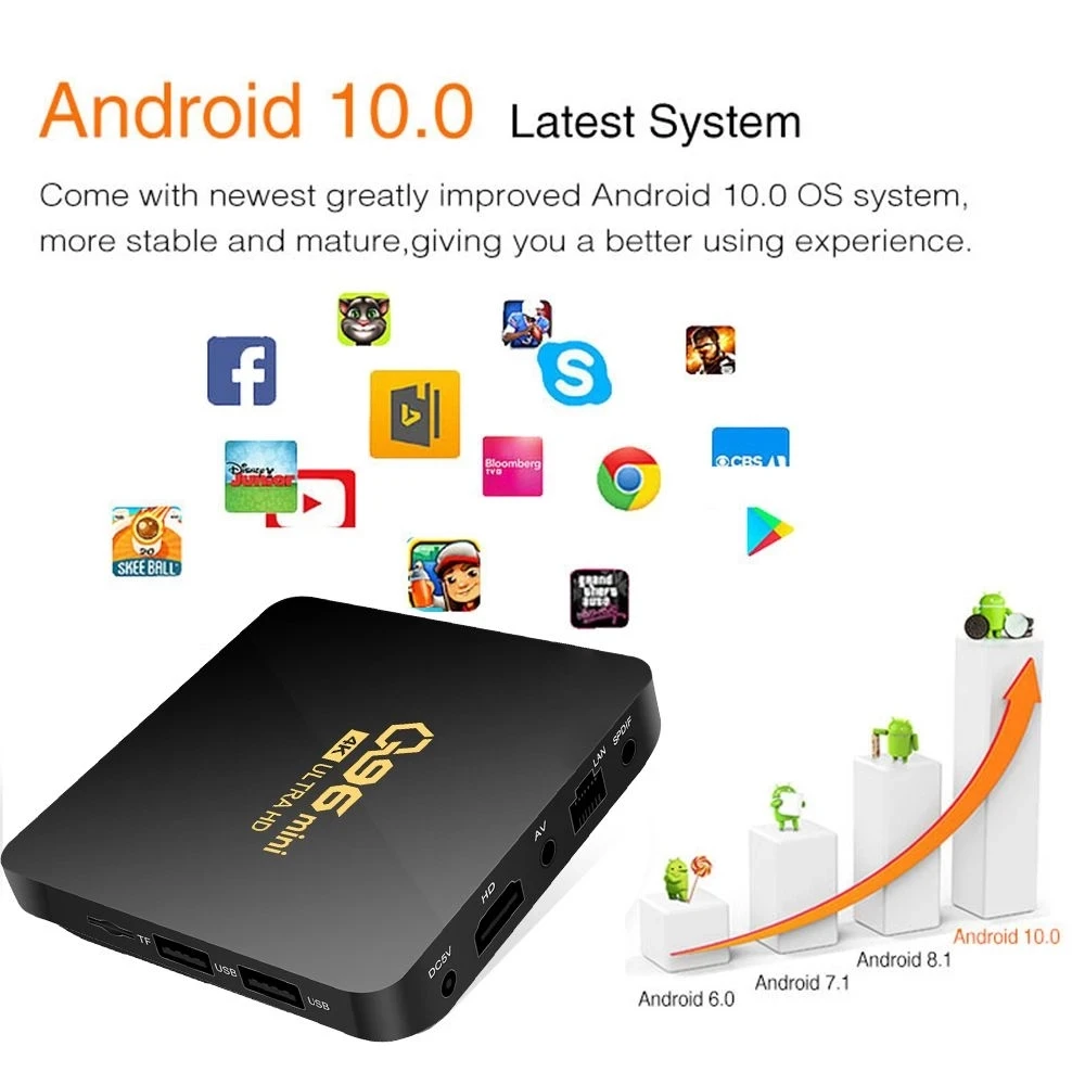 Smart TV Box TV Box S 4K Ultra HD Android TV HDR 2GB 8GB WiFi DTS Multi Language Smart Mi Box S Media Player Smart TV For Xiaomi