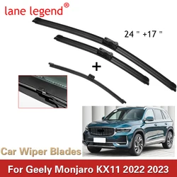 Geely Monjaro Xingyue L 2022 2023 için araba Styling U çerçevesiz Frameless kauçuk araba ön cam sileceği bıçakları oto aksesuarları