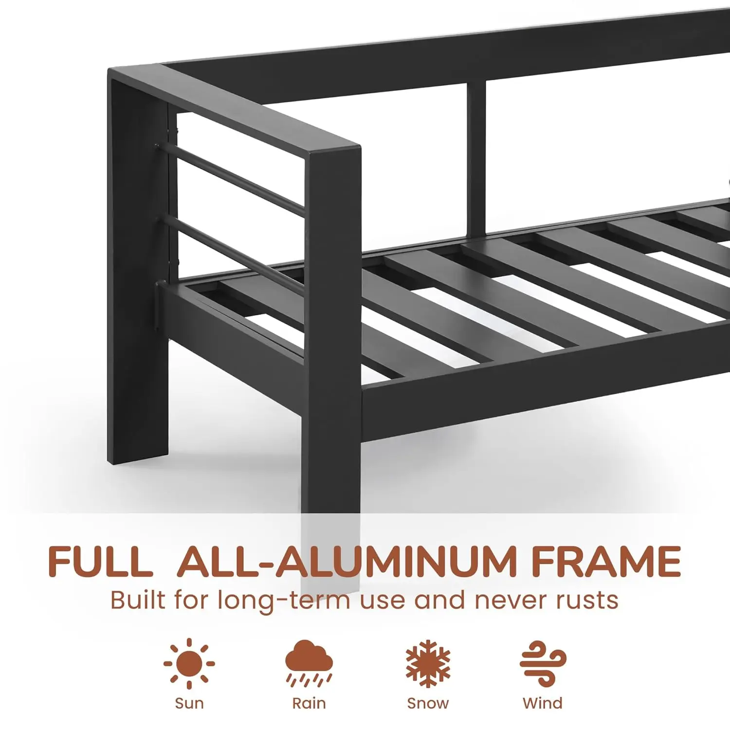 Patio Furniture Metal Armchair - Outdoor Furniture Grey recension och pris