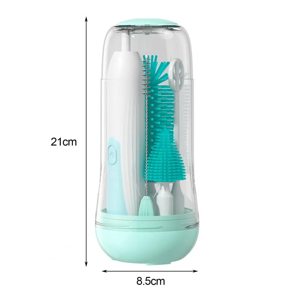 Bottle Brush Set Rechargeable Electric Baby Bottle Brush Cleaner Set with Food Grade Nipple Brush Powerful High for Parents