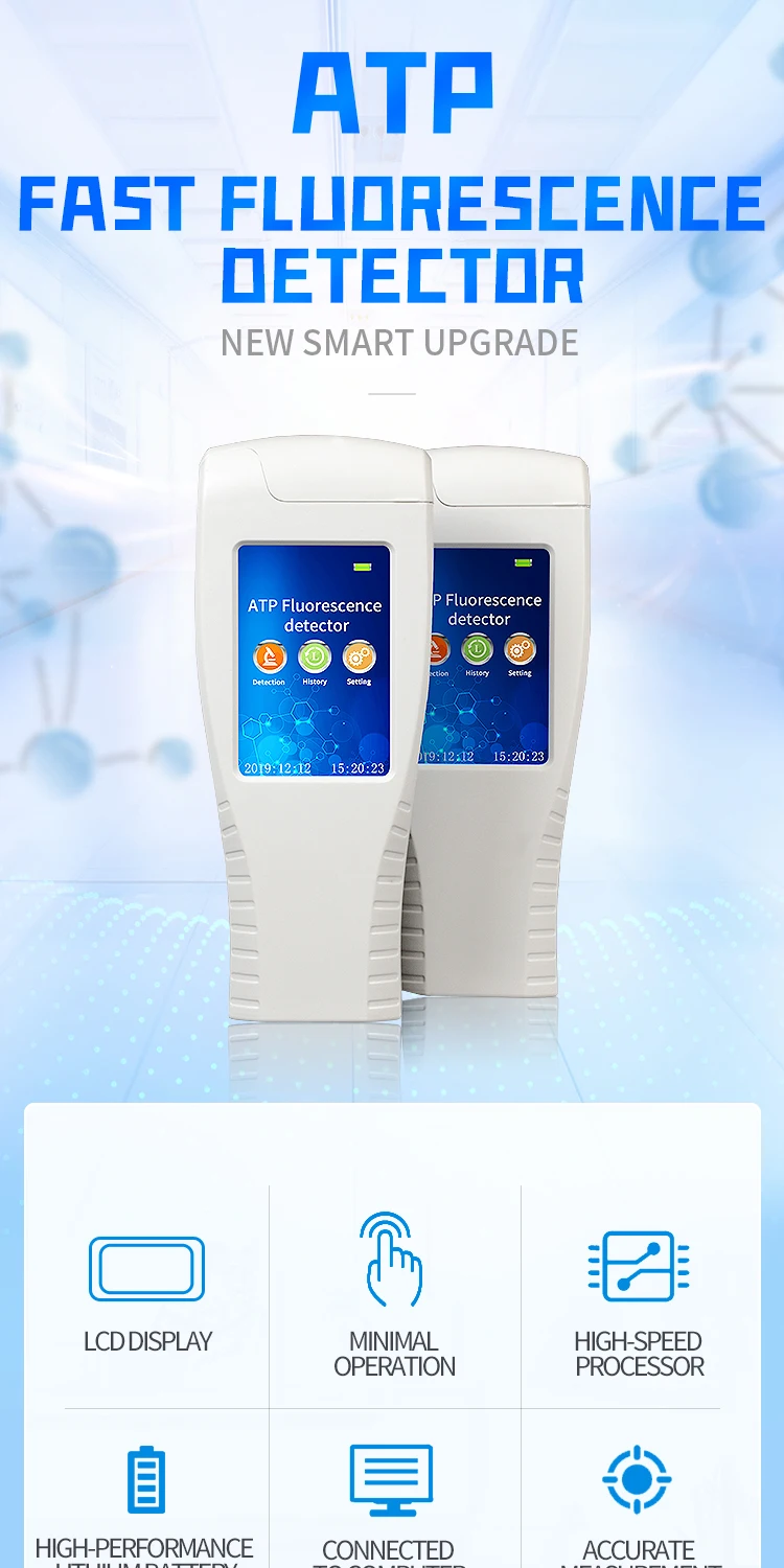 Draagbare Atp Bacteriën Tester Systeem Sure Atp Meter Handheld Atp Bacteriën Tester Wattenstaafjes