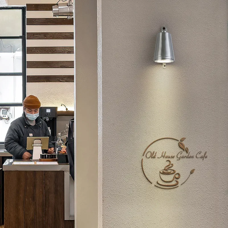 

Outdoor wall light retro industrial clothing store entrance spotlight logo sign lamp courtyard exterior single head wall lamp