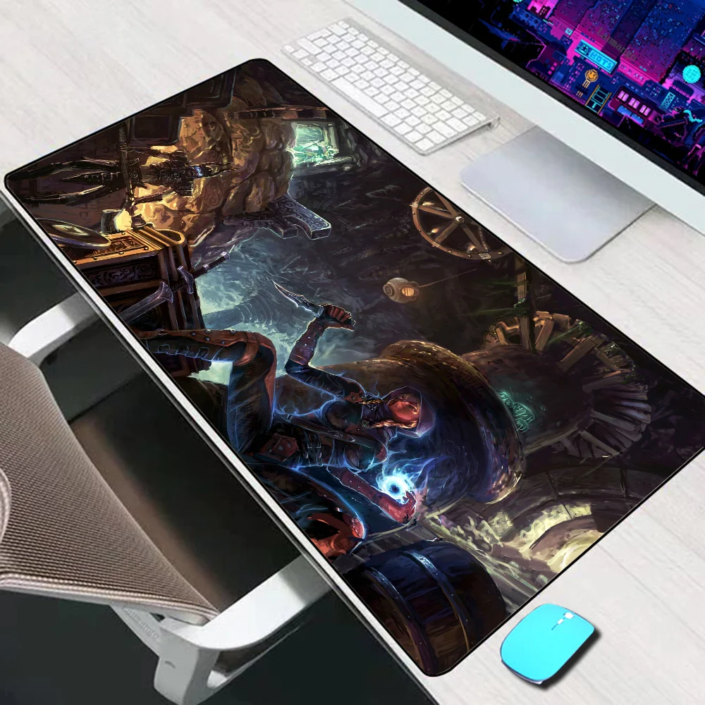 Skyrim Large Mouse Pad Gaming Accessories Mouse Mat Keyboard Mat PC Gamer Desk Pad Silicone Computer Mousepad Laptop Mausepad