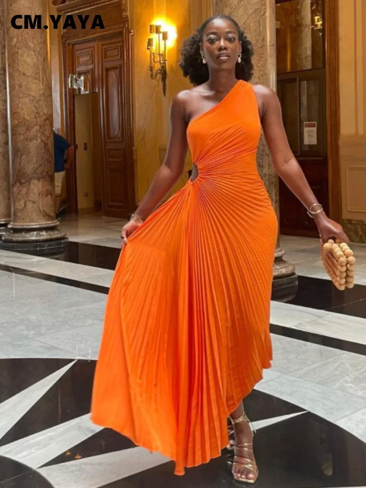 knee length dresses for ladies Orange Ombre A Line Spaghetti Strap Chiffon Homecoming Dress Cocktail –  shinydress main image 0
