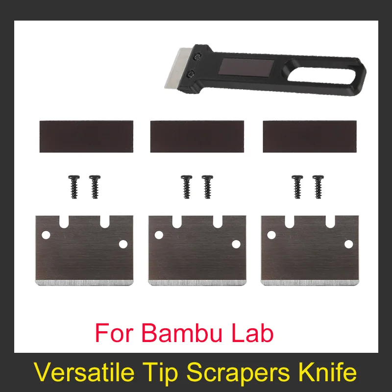 

For Bambu Lab Replacement Knife Tip And Scrapers Versatile And Efficient Tip Scrapers Knife for Bambu Lab X1 P1 A1 Series Access