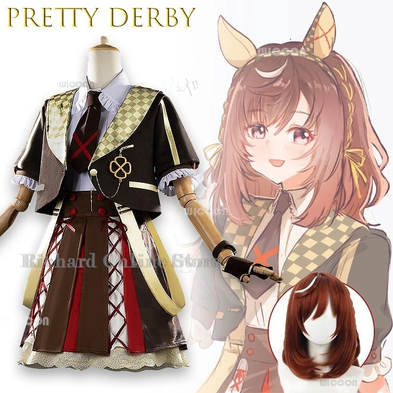 

Anime Adults Uma Musume Pretty Derby Scenic Victory Outfit Cosplay sexy costumes Authentic Game Replica Accessories