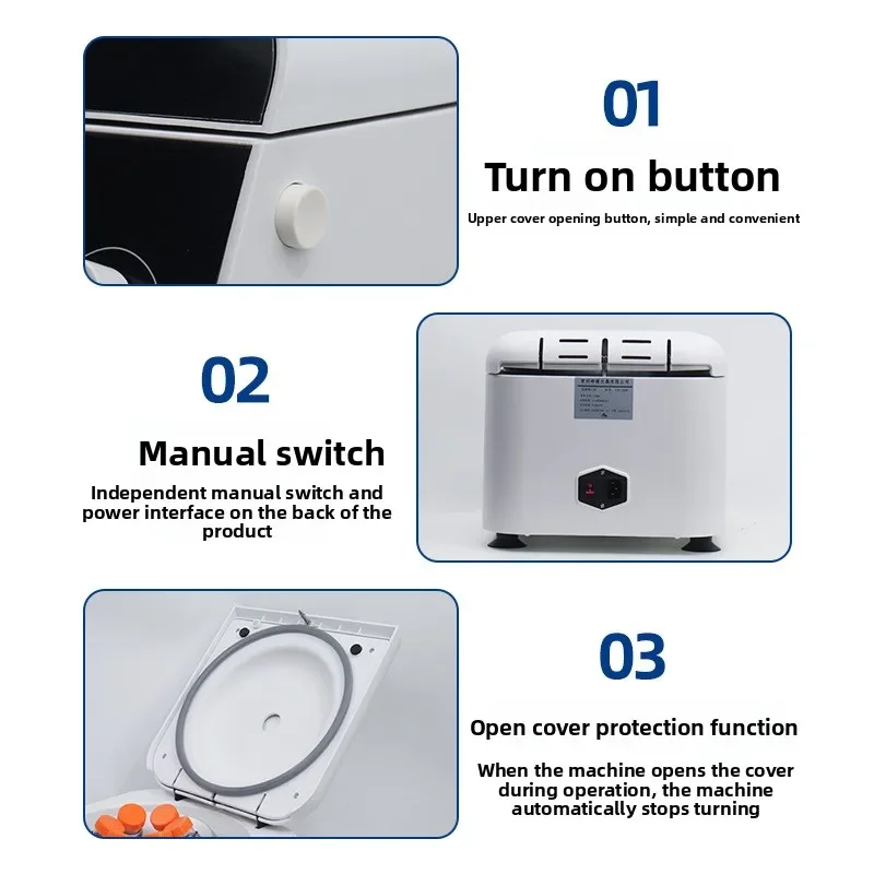 Low Speed Centrifuge Mini Serum Plasma Separation Desktop Large Capacity Digital Display Centrifuge Laboratory