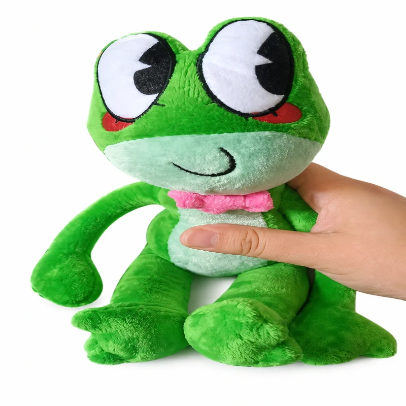 

Frog Plush Toy Cute Soft Stuffed Animal Plushie Doll Kawaii Frog Character Kids Birthday Gift Room Decoration Home Collectible