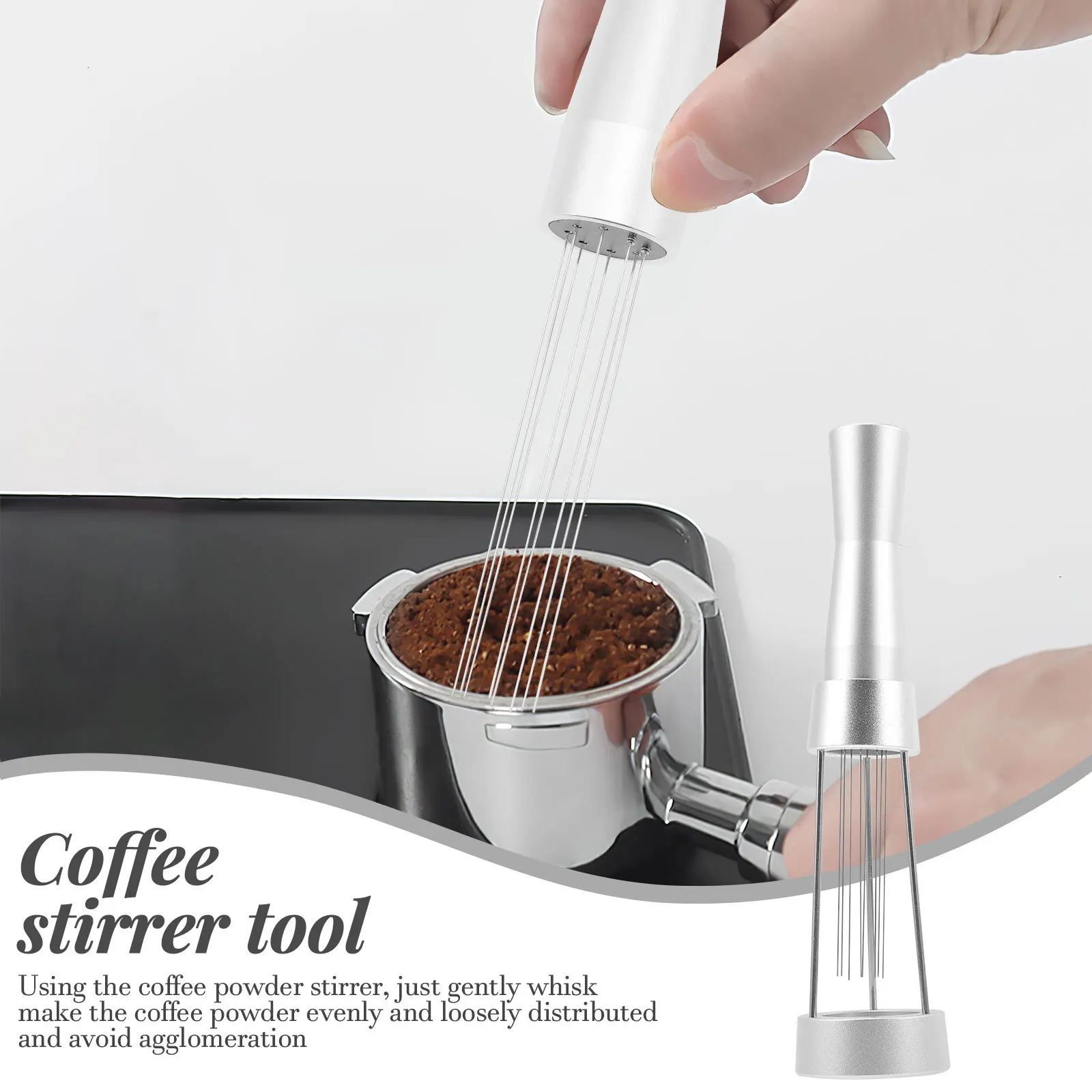 

Espresso Stirrer Coffee Powder Stirrer High-End Material Non-Deformable Comfortable Handle Suitable for Cafe Hotel Coffee