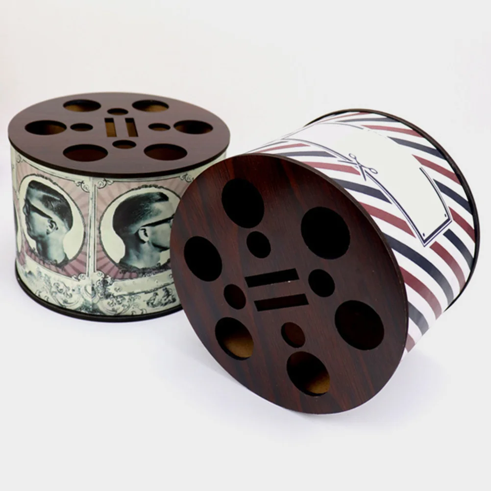 

Barbershop Scissor Holder Desktop Comb Organizer Multi-Function Hairdressing Shear Rack Salon Scissors Storage