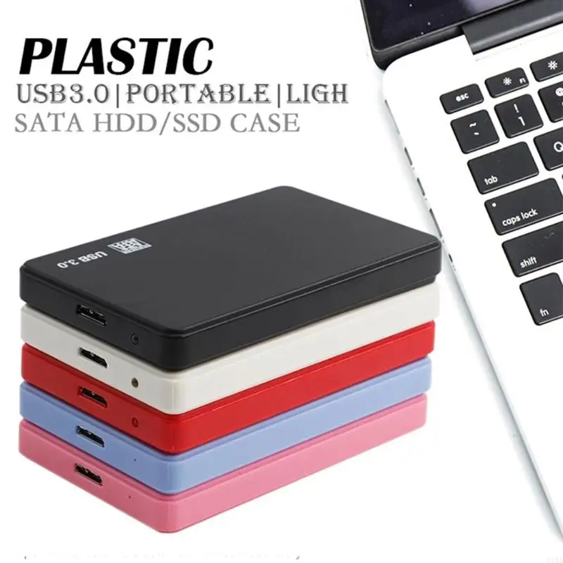 

2.5in HDD SSD Box USB3.0 to Sata Hard Disk SSD Disk Case- HDD External Hard Drive- Enclosure for Notebook Desktop- PC