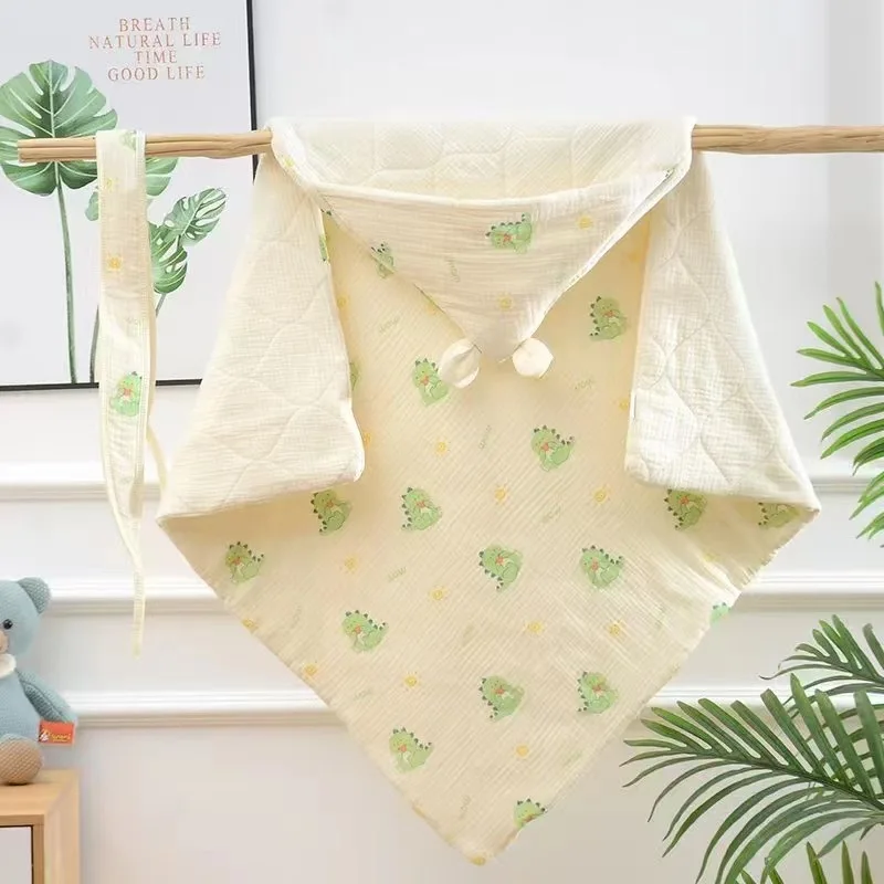 Зимнее уличное одеяло-кенгуру для больниц и пеленание, утолщенное детское одеяло с хлопковым наполнителем для новорожденных