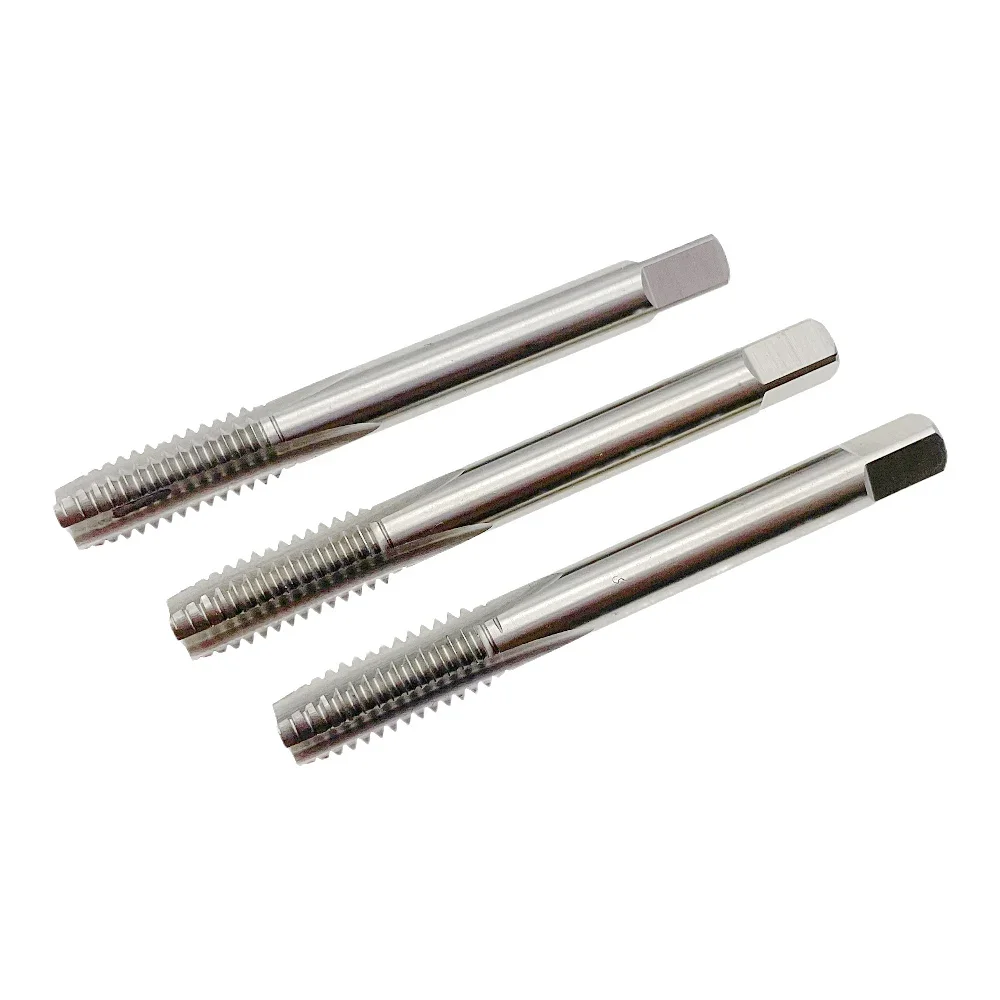 Rosqueamento Tool Set, Toque Set, 3 flautas, RH, 3/8-16 Thread, 3 flautas, 3PCs, 8 PCs, 3 flautas, 3/8-16 Threading Tool, 3PCs