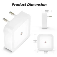 1/4/8pcs LED Night Light,Plug in Night Lamp,Dimmable Indoor Lighting,Decorative Wall Light for Corridor,Cabinet,Toilet,Kids Room 6