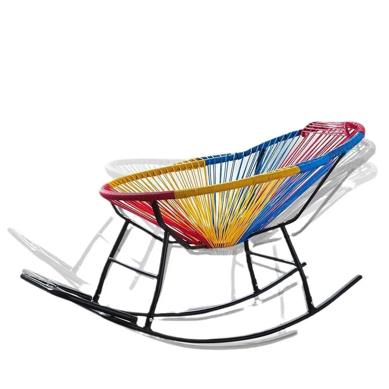 

Summer rocking chair household bedroom rocking chair living room lazy sofa light luxury balcony lazy chair indoor Internet celeb