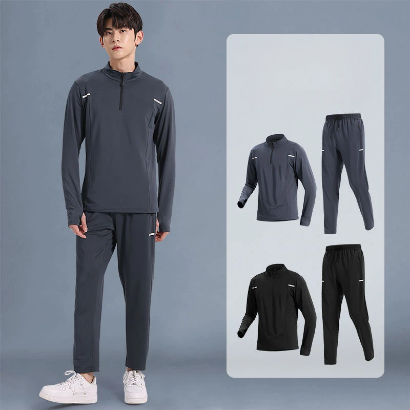 

Men's Sportswear Set Spring/Autumn Quick-Dry Running Suit Runs Leisure Gym Workouts Basketball Outdoor Training Men's Clothing