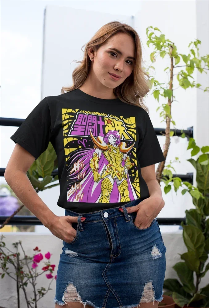 Anime Silver Saints Matnga Shirt Tee All Sizes: Saint Seiya Mu Aries T-Shirt