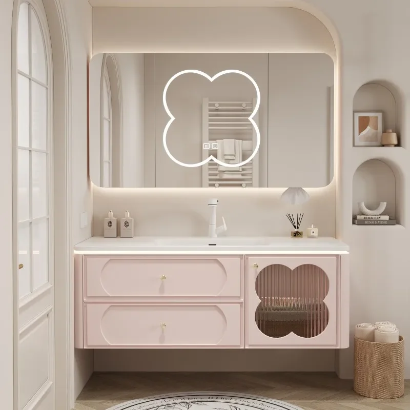 Factory Direct 2026 Wooden Modern Bathroom Cabinet Shelves Sink Perfume Storage Vanity Cupboard Space Saver Partitions Vestidore