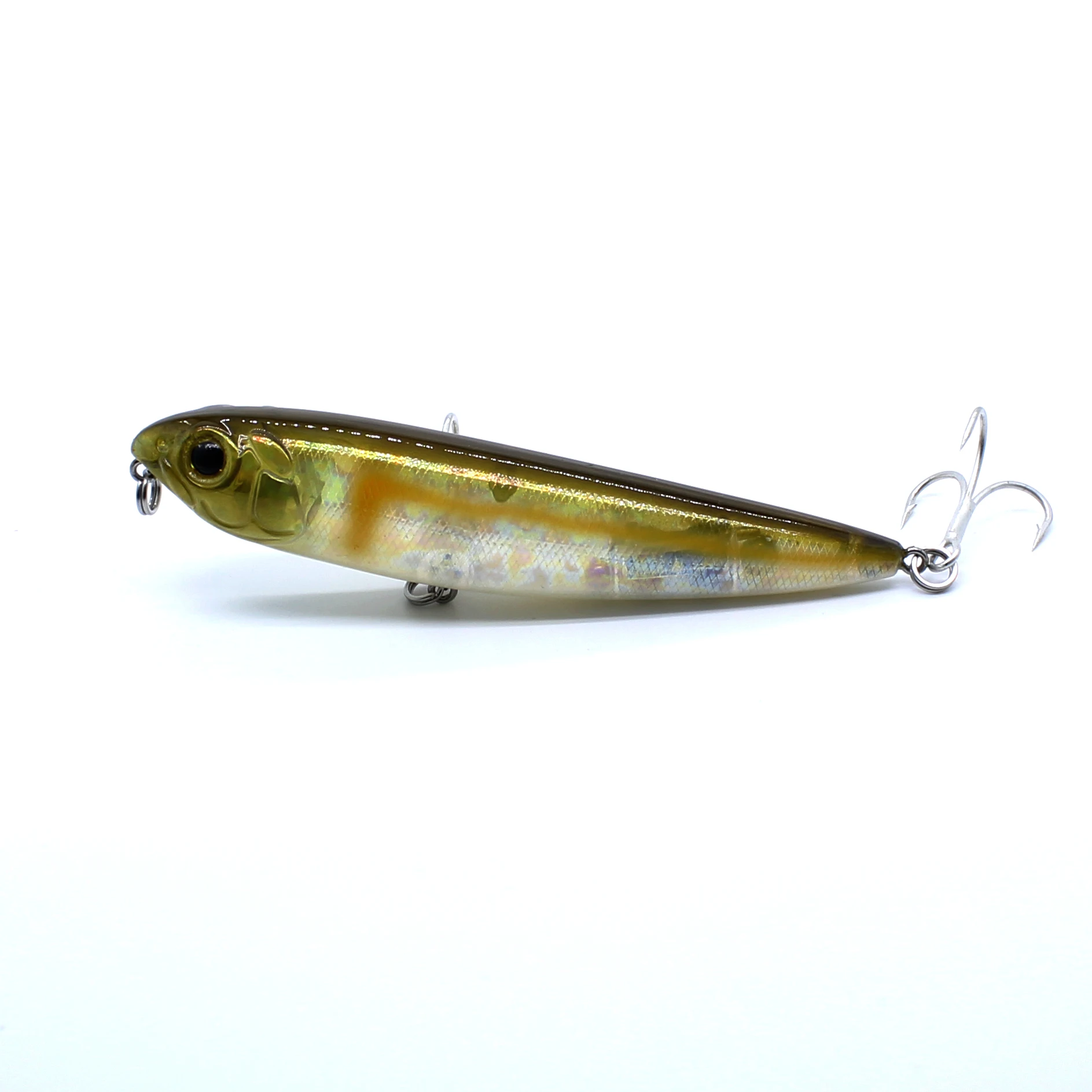 Topwater Walking The Dog 60 mm 3,4 g 105 mm 15,6 g harter Köder schwimmender Bleistiftstab Angelköder Bassoberfläche Schwimmer Wasser VMC Haken