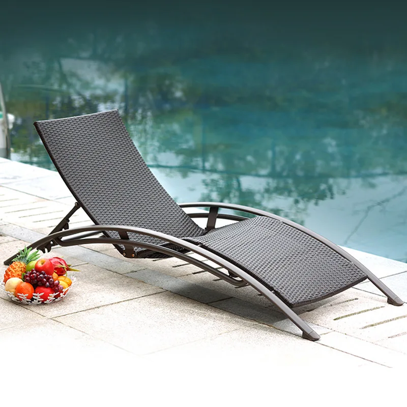 Bett, Outdoor, Schwimmbad, Rattan, Strand, Lazy Chair, Nickerchen, Ruhe