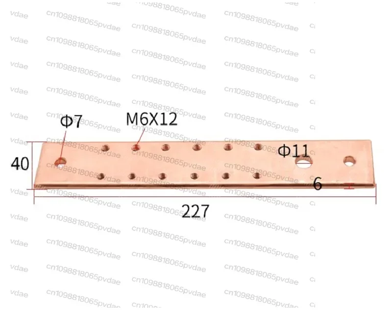 Copper plate bar busbar grounding machine room wire connector terminal
