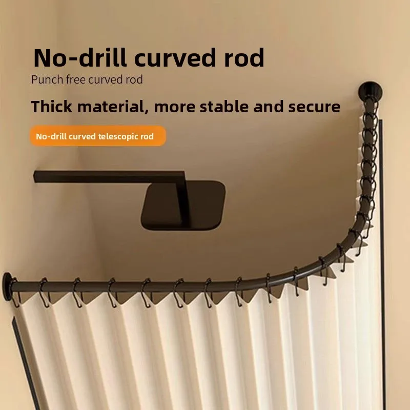 thickened-arc-shaped-l-type-shower-curtain-rod-adjustable-no-drilling-needed-bathroom-bath-room-partition-modern-simple-style