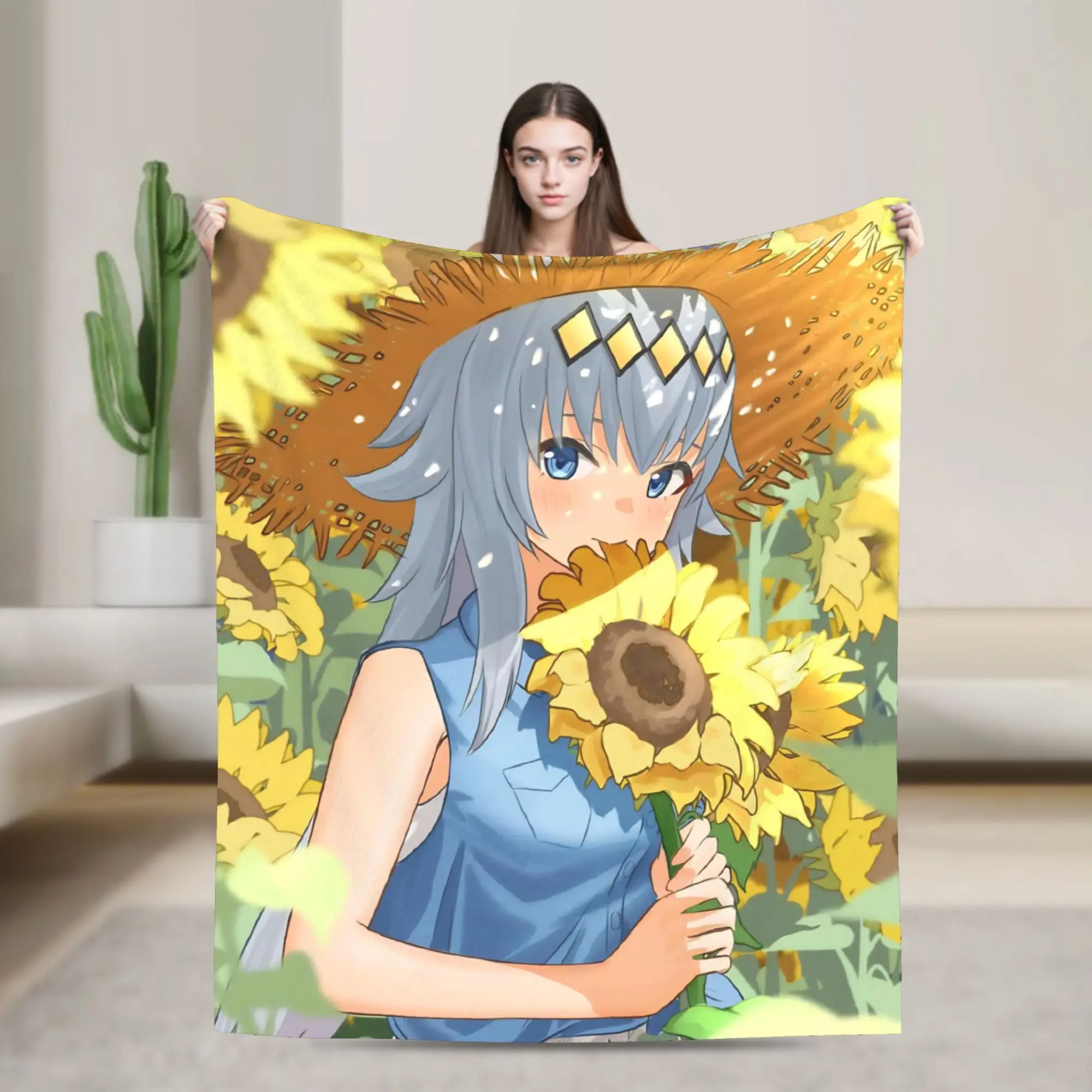 Oguri Cap Blankets Uma Musume Pretty Derby Fuzzy Throw Blankets Airplane Travel Personalised Ultra-Soft Warm Bedspread