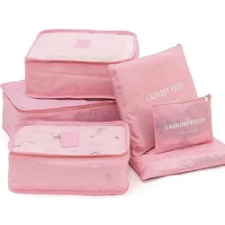 1Set/6Pcs Travel Storage Bag Set for Clothes Tidy Organizer Luggage Pouch Suitcase Handbag Closet Divider Drawer Organizador